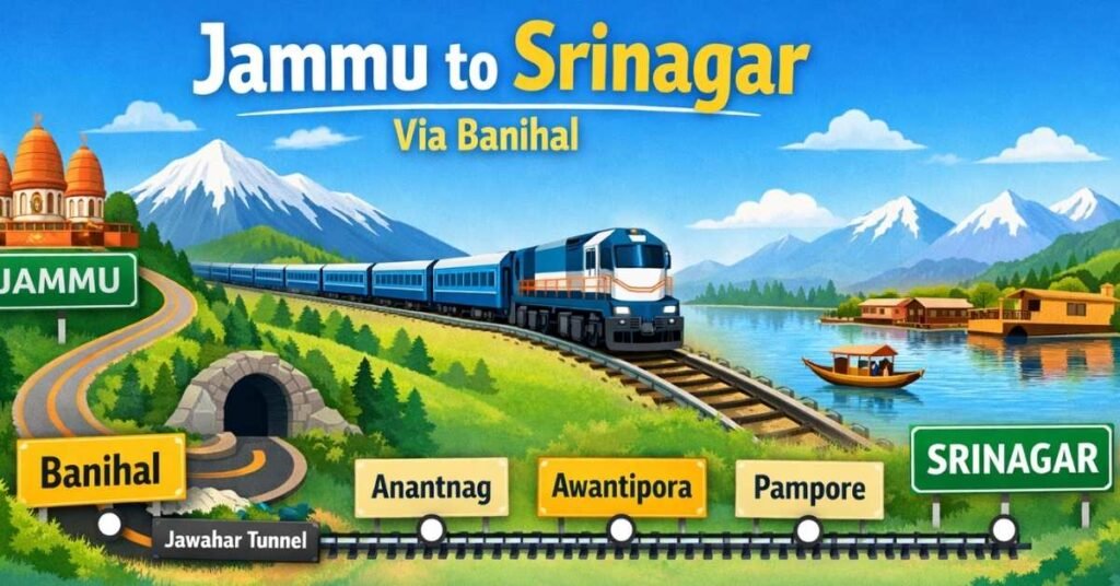 banihal to srinagar
