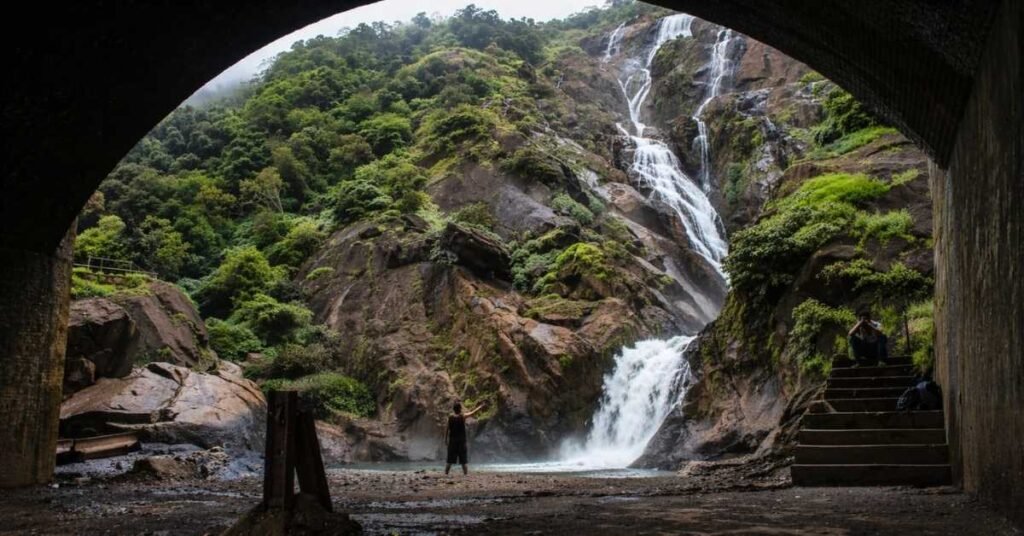 waterfall in goa