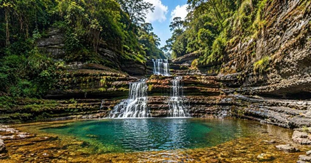 waterfalls in meghalaya