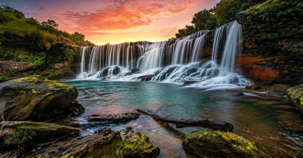 waterfalls in meghalaya