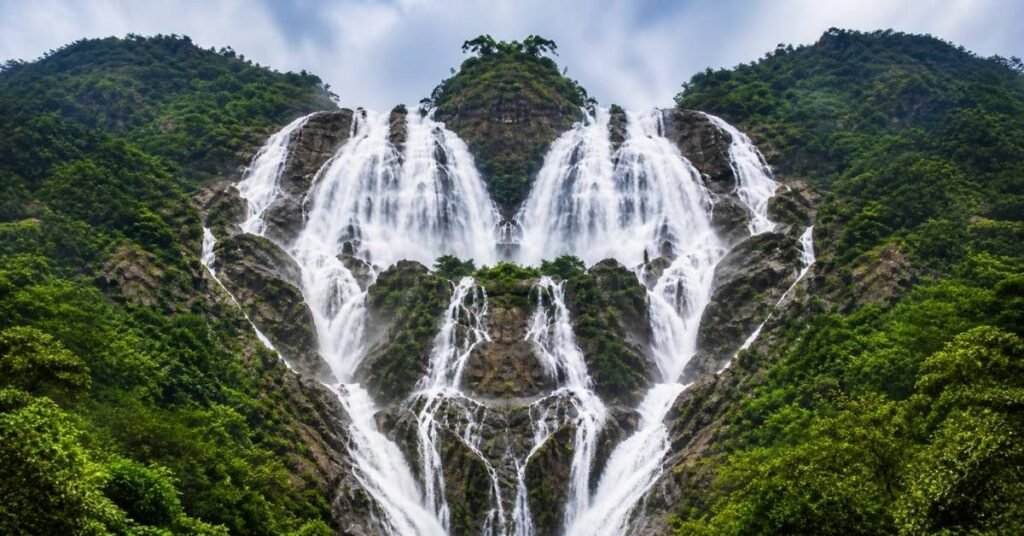 goa to dudhsagar waterfall distance